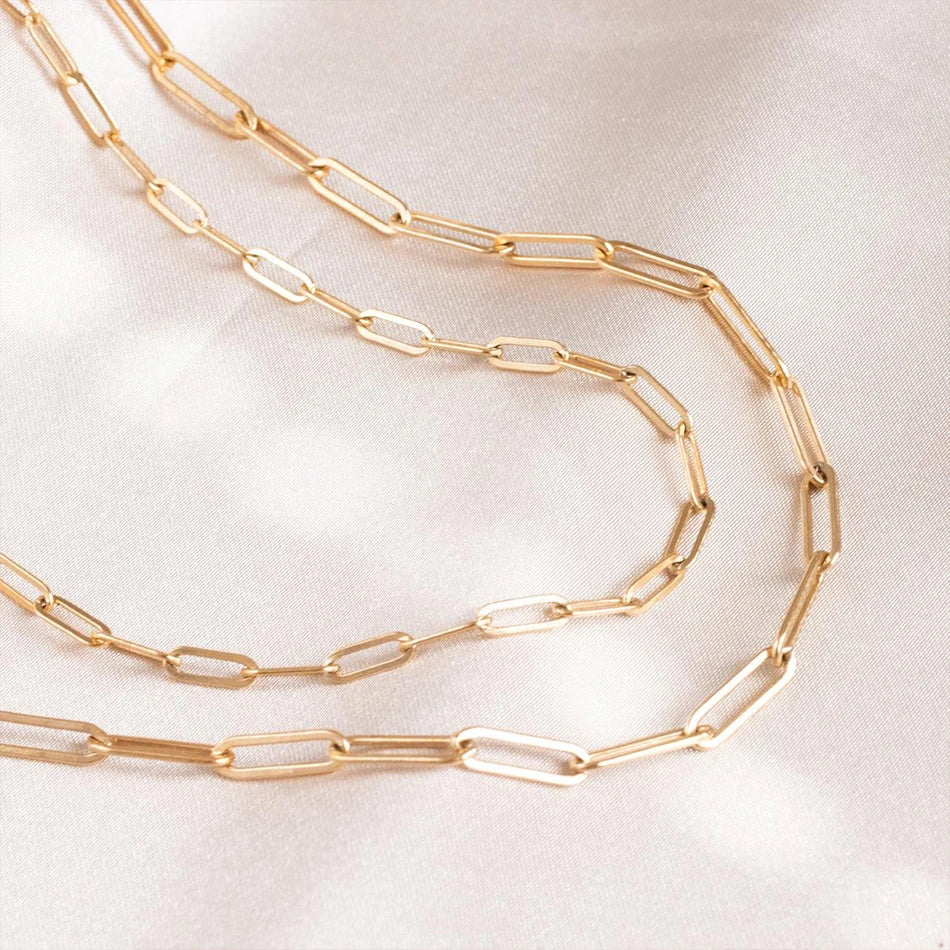 Women's Gold Cross Chain Necklace