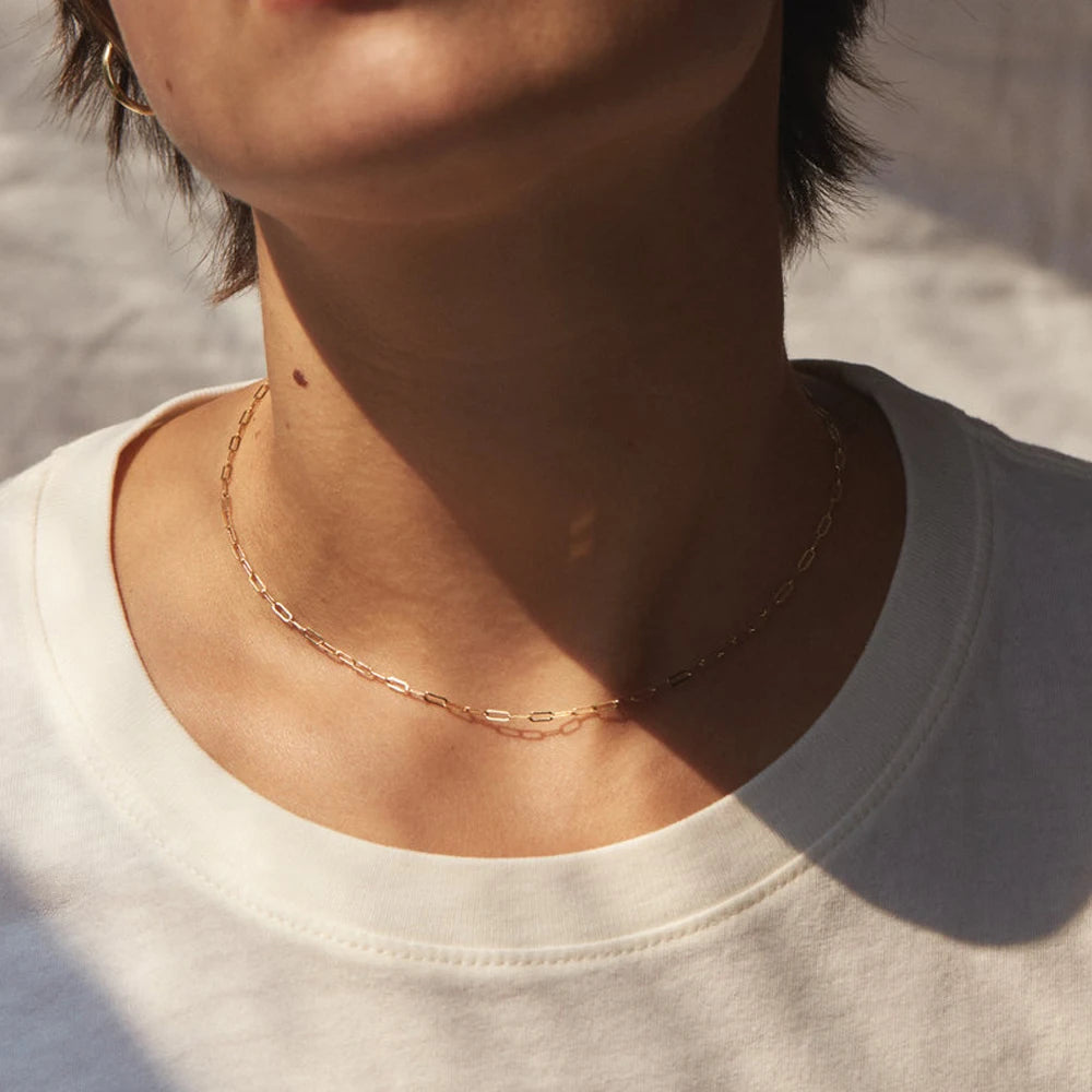Women's Gold Cross Chain Necklace