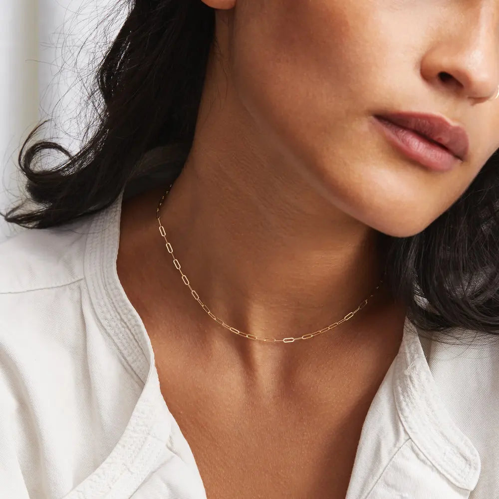 Women's Gold Cross Chain Necklace