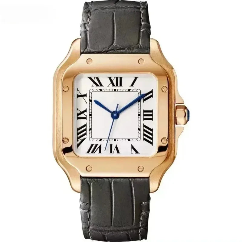 Men's Fully Automatic Genuine Leather Multifunctional Watch