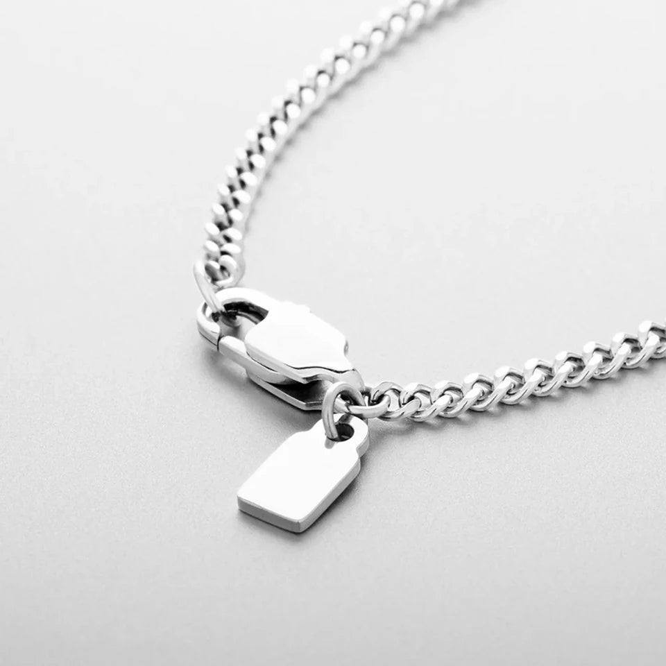 Men's minimalist titanium steel chain