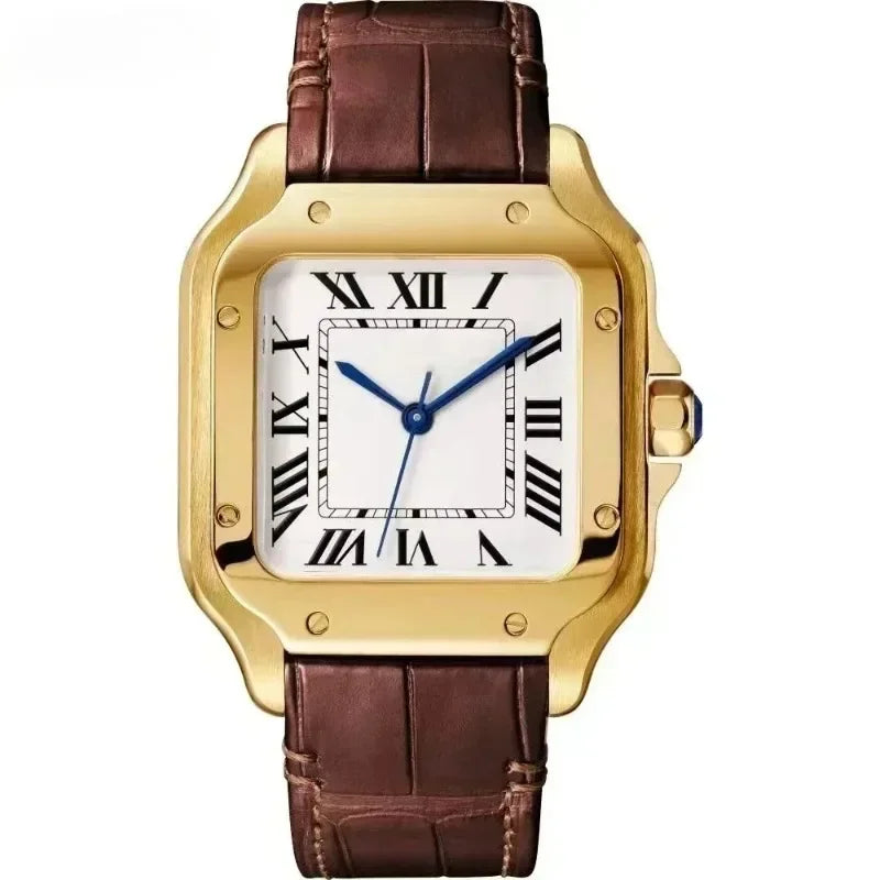Men's Fully Automatic Genuine Leather Multifunctional Watch