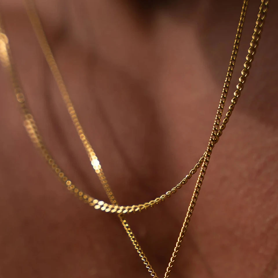 Men's minimalist titanium steel chain