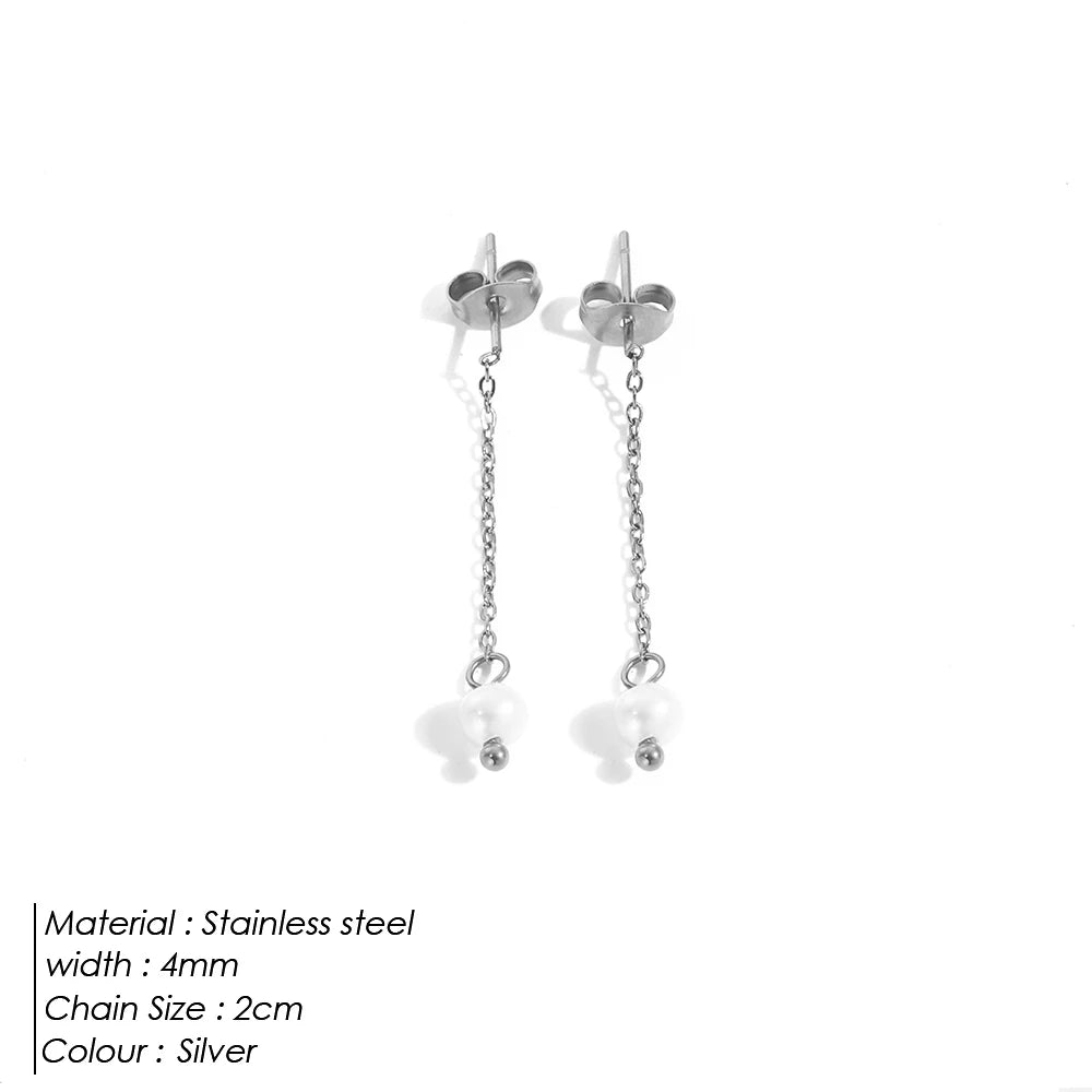 Freshwater Pearl Earring with Pendant