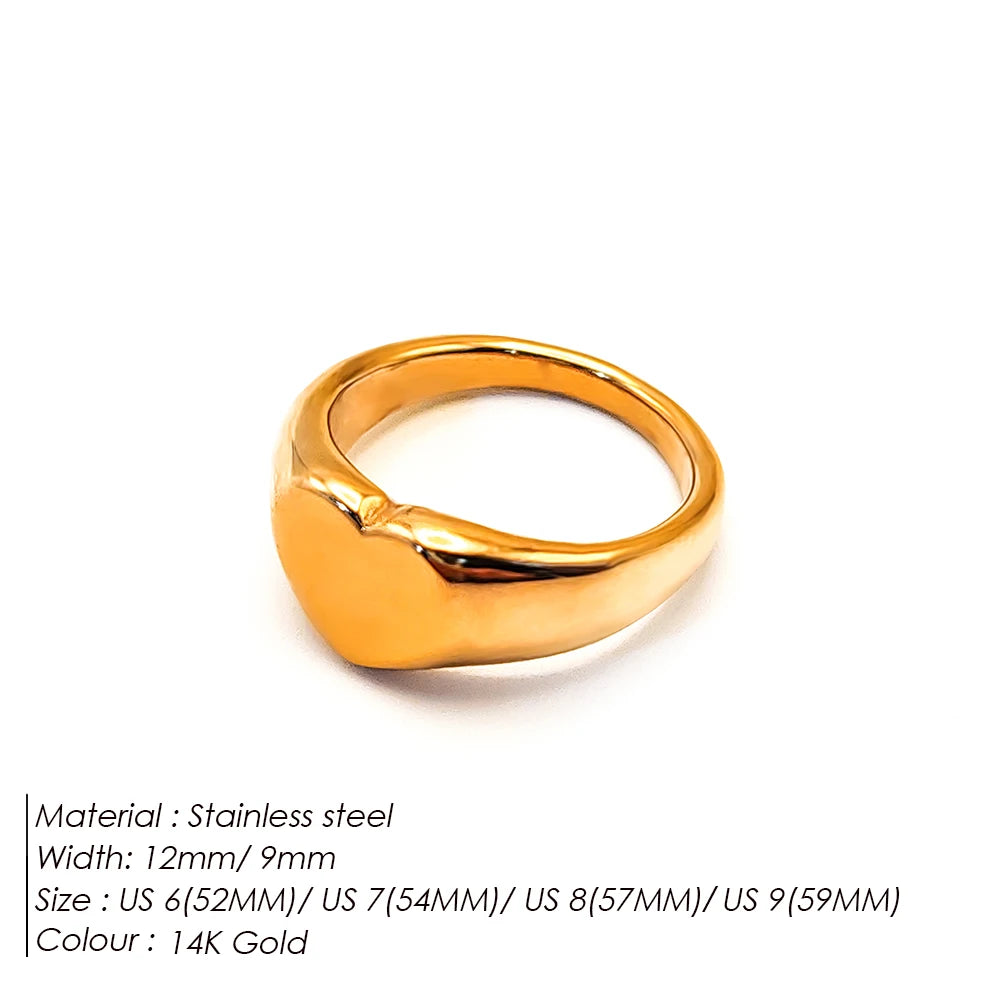 Minimalist Round Gold Plated Ring