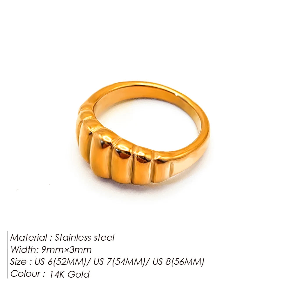 Custom Twist Jewelry Bread Pattern Ring