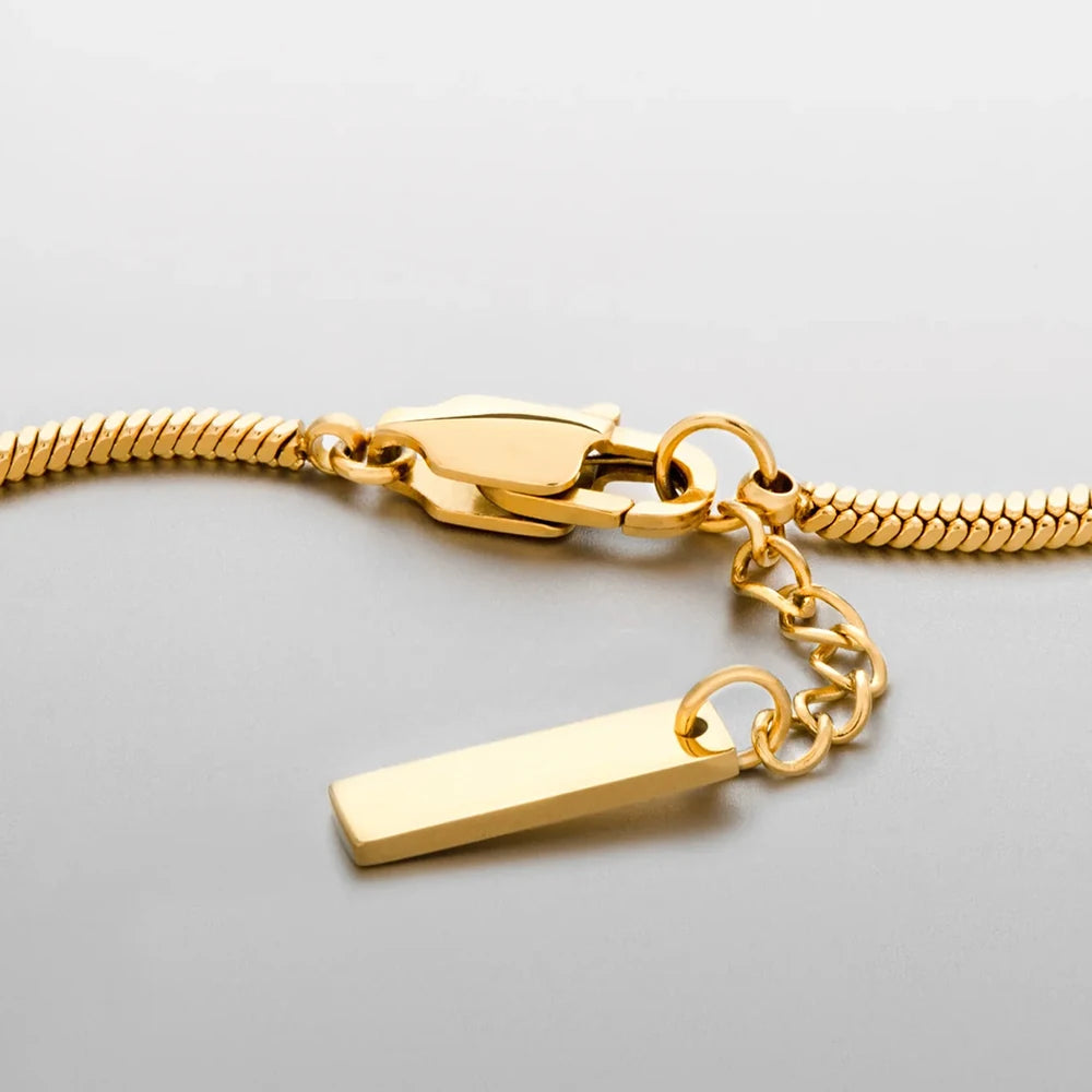 Square chain Bracelet Men's Titanium