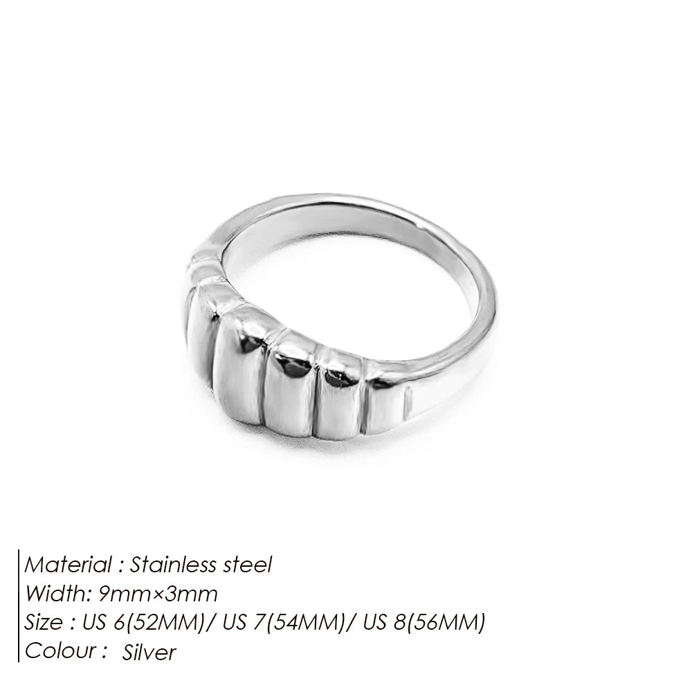 Custom Twist Jewelry Bread Pattern Ring