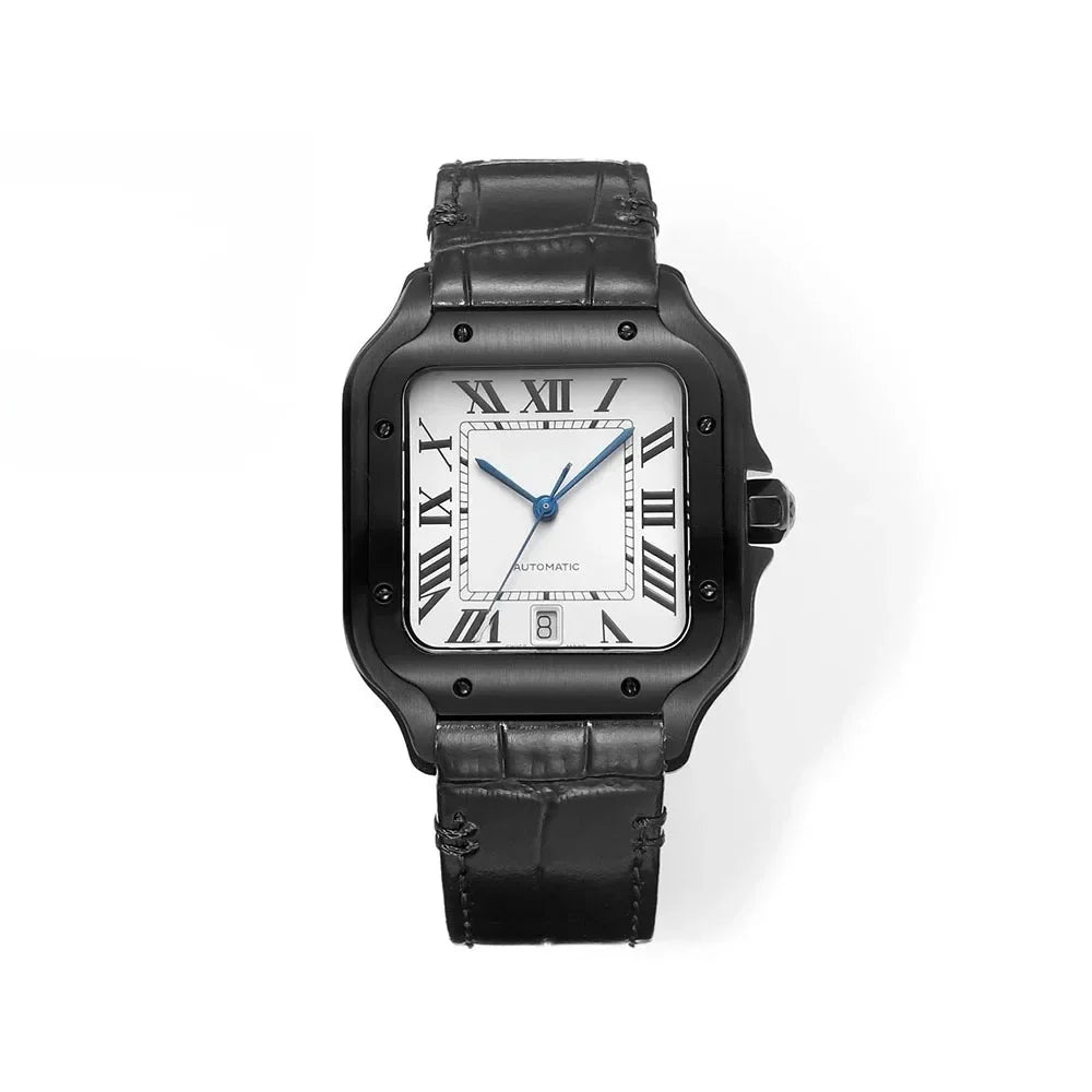 Men's Fully Automatic Genuine Leather Multifunctional Watch