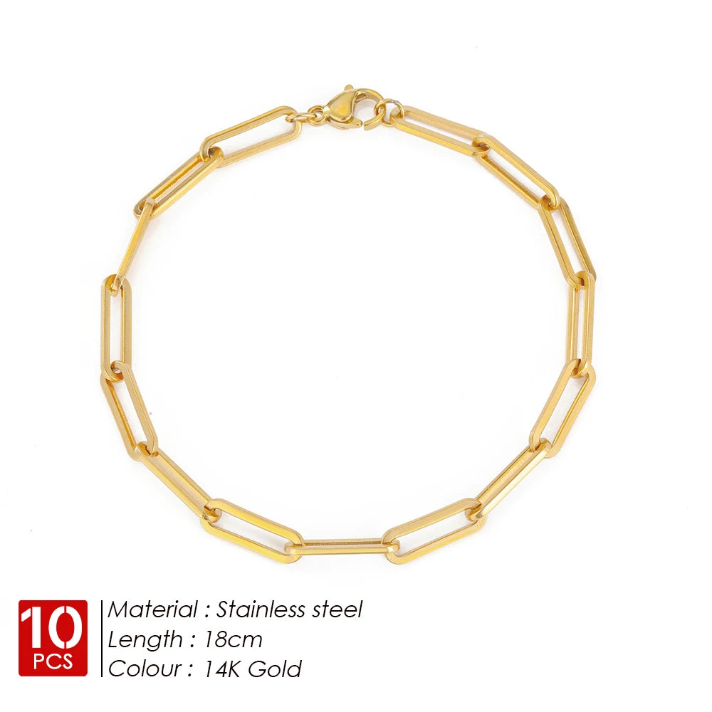 Adjustable Cross Thin Chain Bracelet