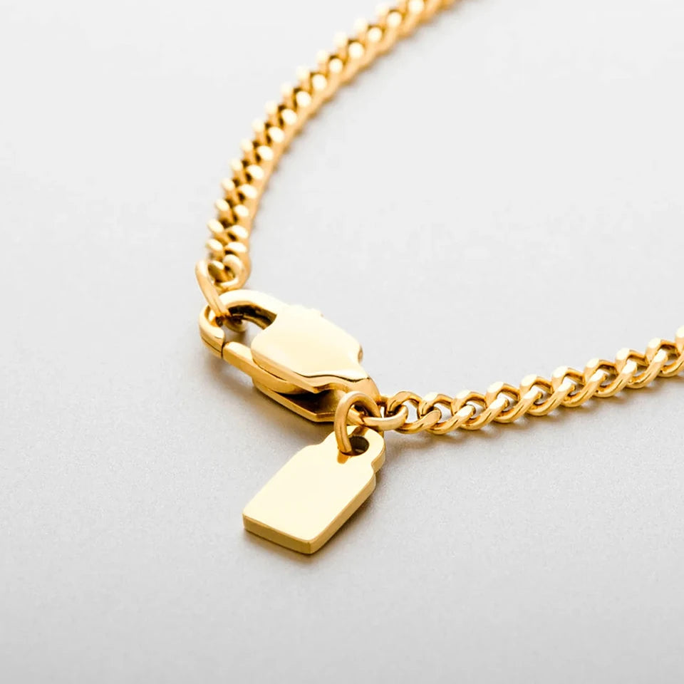 Men's minimalist titanium steel chain