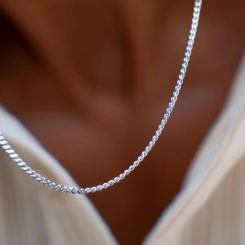 Men's minimalist titanium steel chain