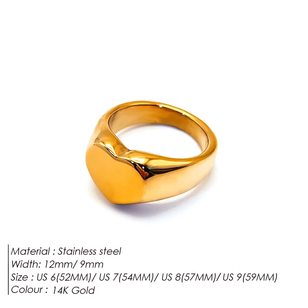 Minimalist Round Gold Plated Ring