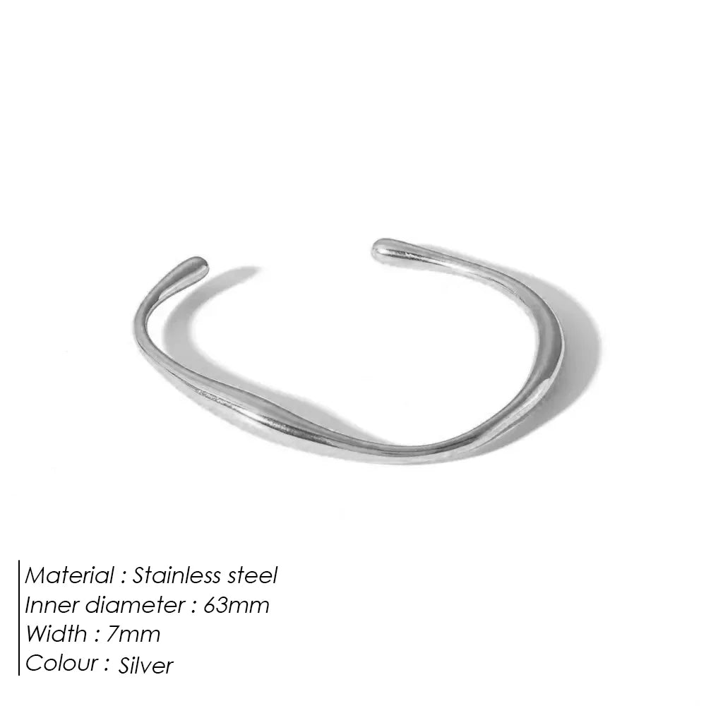 Classic 14k gold plated titanium bracelets