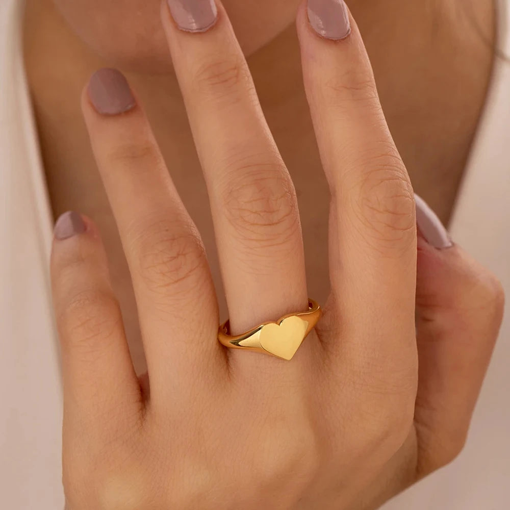 Minimalist Round Gold Plated Ring