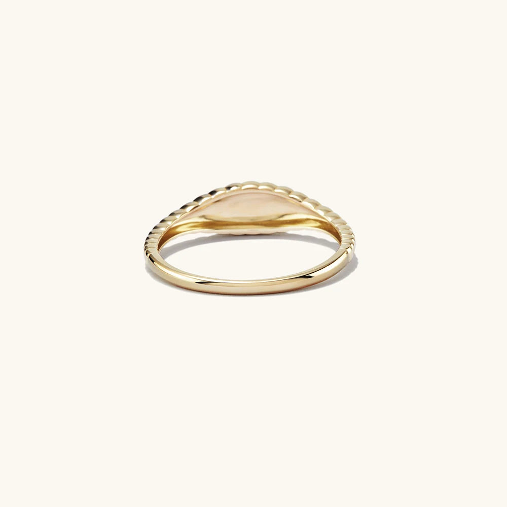 Simple style texture tail ring