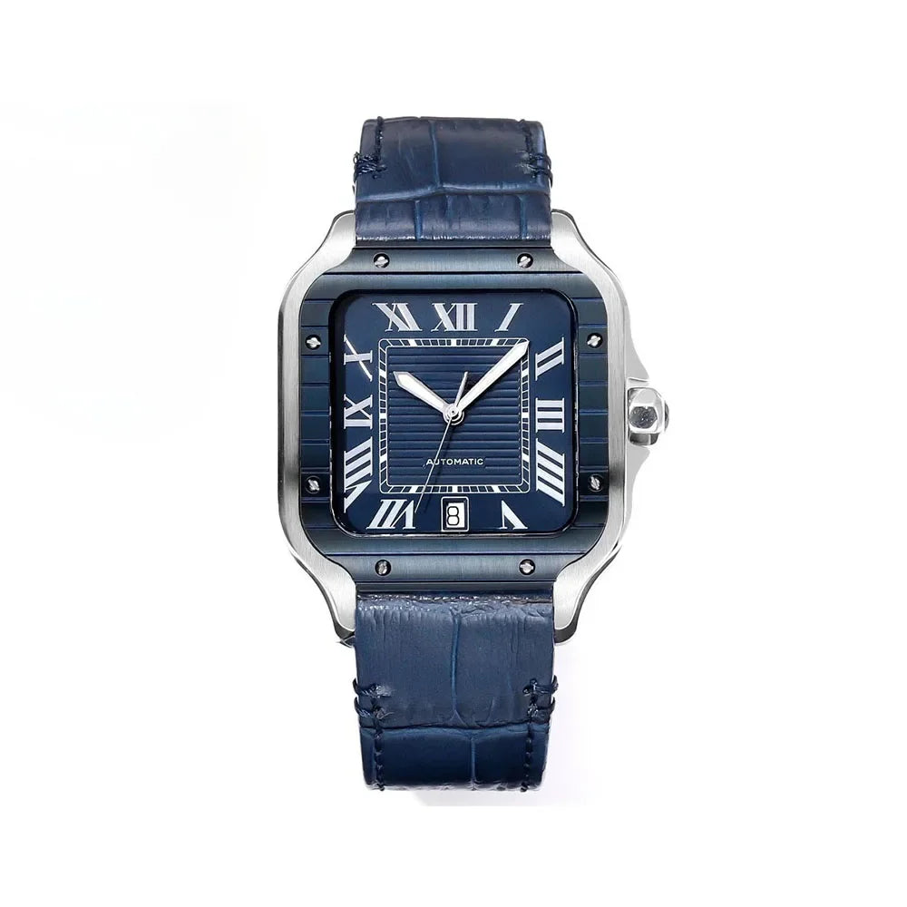 Men's Fully Automatic Genuine Leather Multifunctional Watch