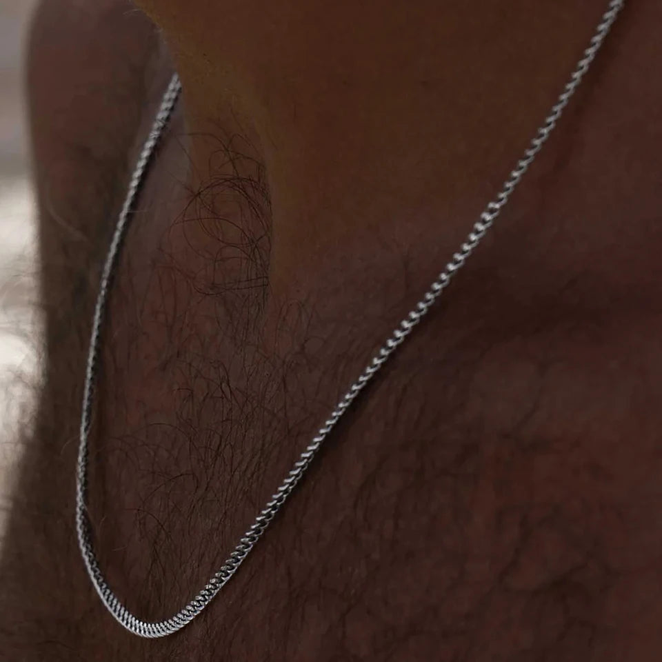 Men's minimalist titanium steel chain