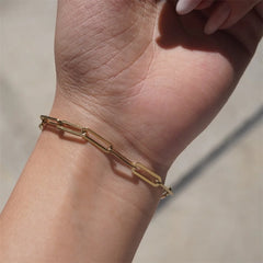 Curb Cuban Link Chain Bracelet Women