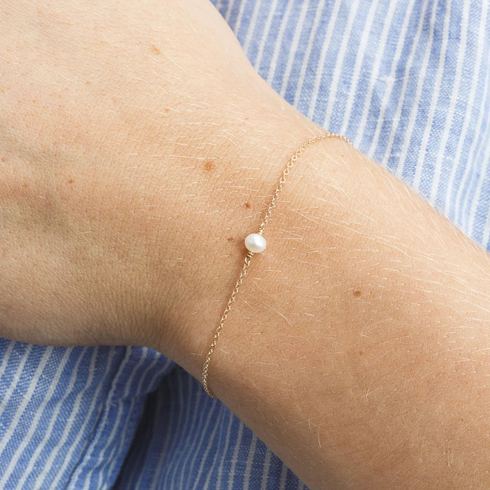 Minimalist Artificial Sea Pearl Bracelets