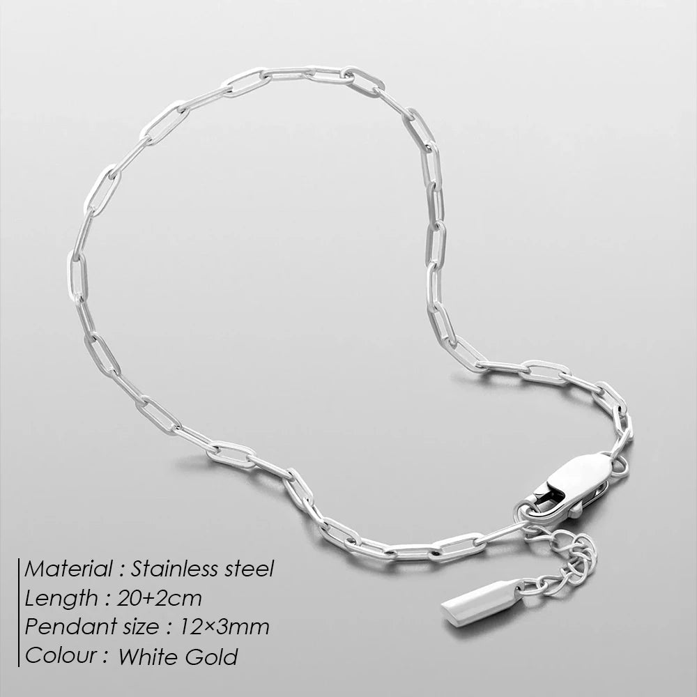 Adjustable Men's Paper Clip bracelet