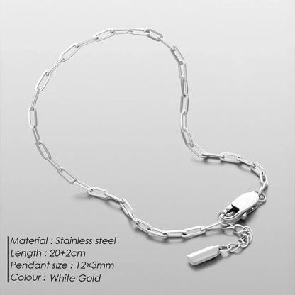 Adjustable Men's Paper Clip bracelet
