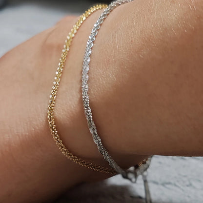 Golden Cauliflower Anklet Bracelet