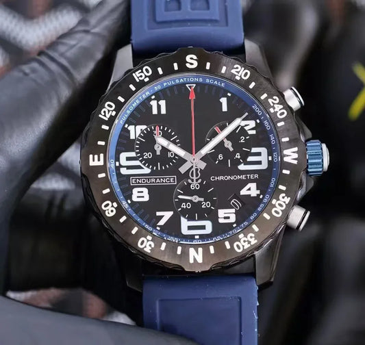 Professional endurance sports watch with quartz movement