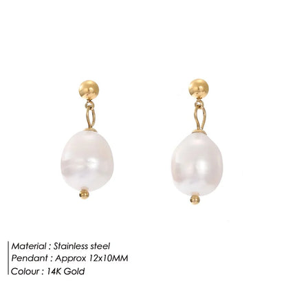 Natural Freshwater Pearl Earrings