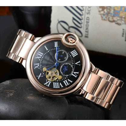 Luxury and noble men's watch with fully automatic movement