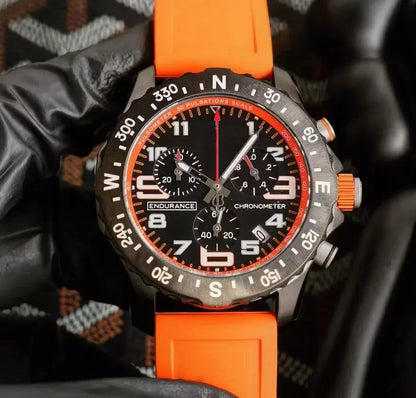 Professional endurance sports watch with quartz movement