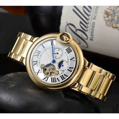 Luxury and noble men's watch with fully automatic movement