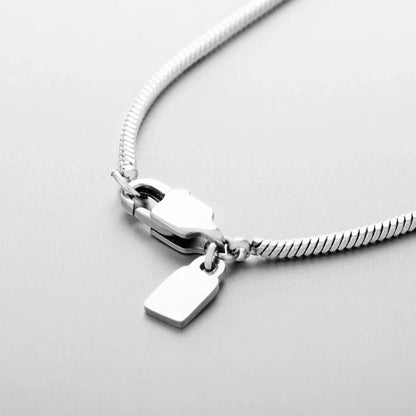 Handmade square clavicular chain Titanium