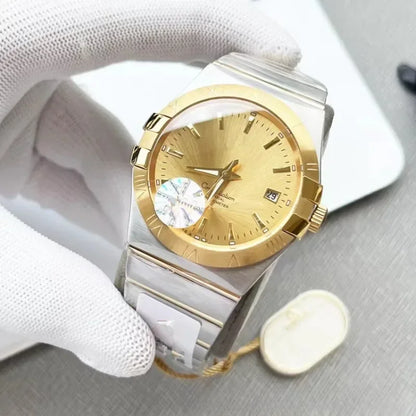 Men's watch with fully automatic mechanical movement