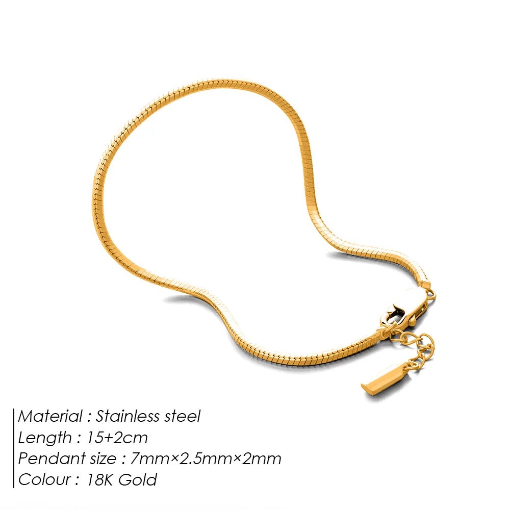 Silver Bracelet with Minimalist Octagonal Chain