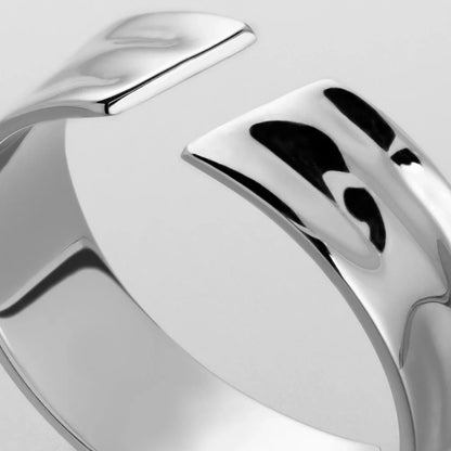 Gold plated wide ring