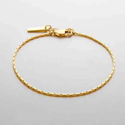 Men's Custom White Gold Chain Bracelet