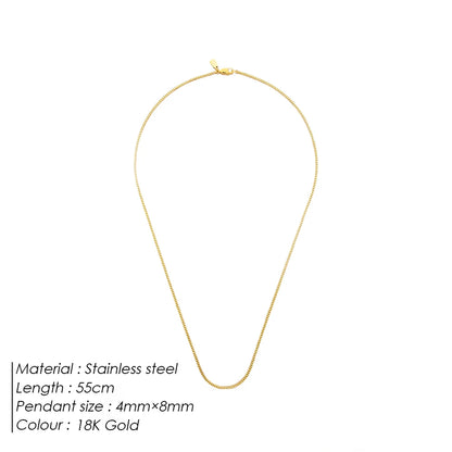 Men's Collarbone Chain Titanium Steel
