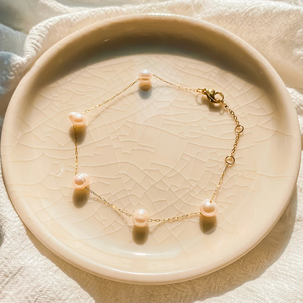 Delicate Vintage Single Pearl Bracelet