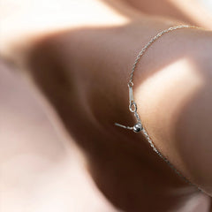 Simple Delicate Silver Color Adjustable Anklet