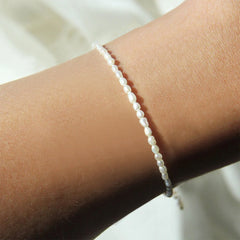 Oval Imitation Pearl Bracelet