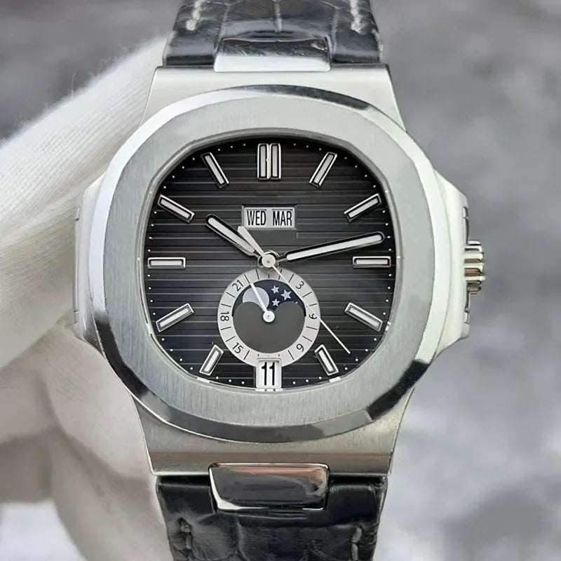 Men's Watch Automatic Movement Dual Calendar Mechanical