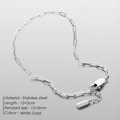 Adjustable Men's Paper Clip bracelet