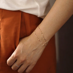 Gold Color Adjustable Chain Bracelets for Women