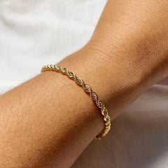 Twisted Rope Chain for Women Gold Color