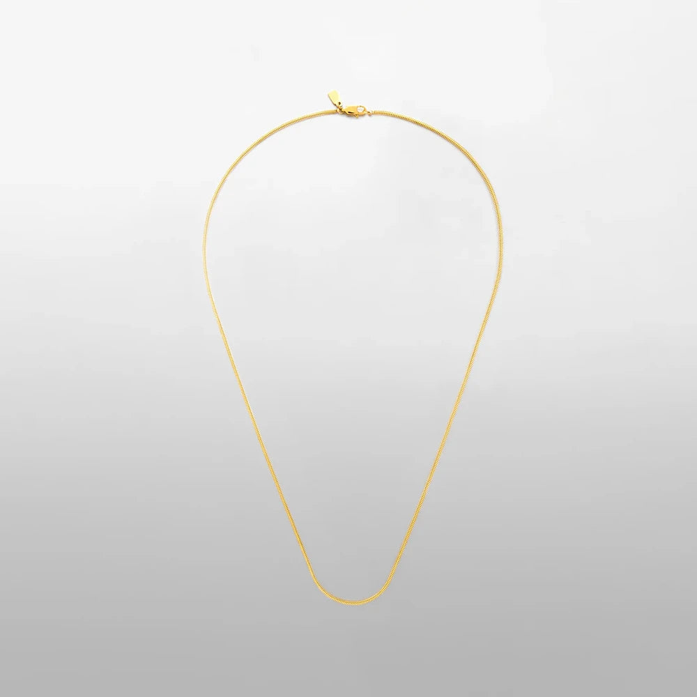 Handmade square clavicular chain Titanium