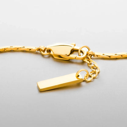 Men's Custom White Gold Chain Bracelet