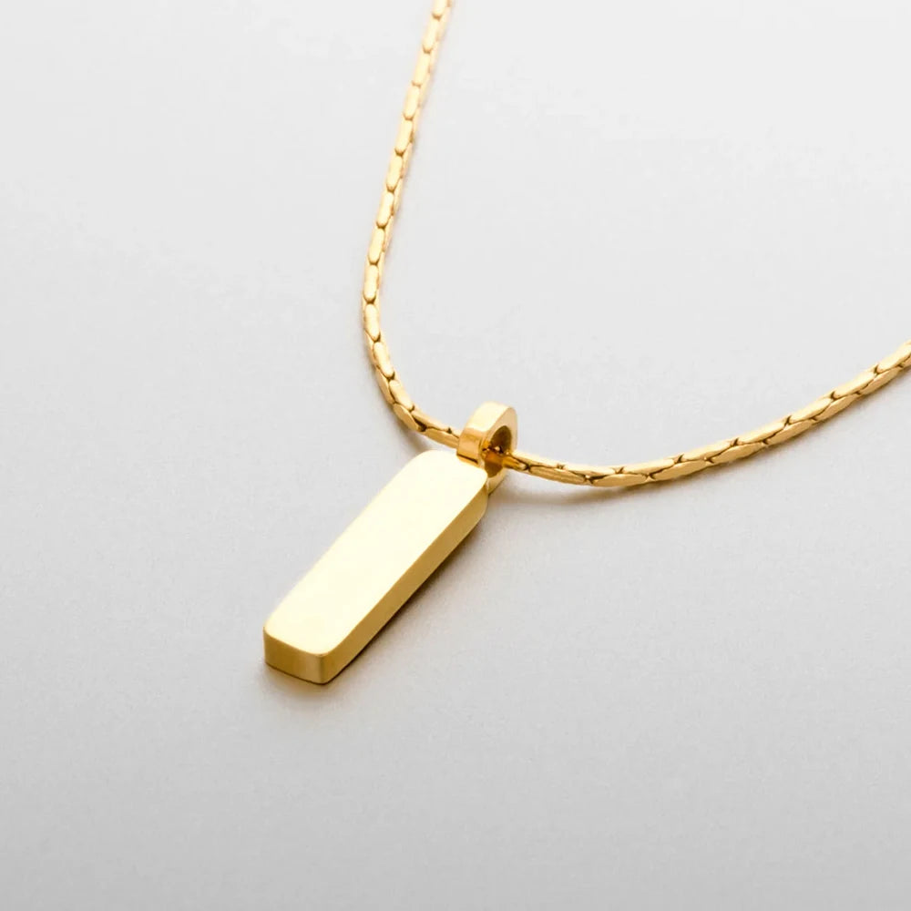 Bone chain with wire pendant