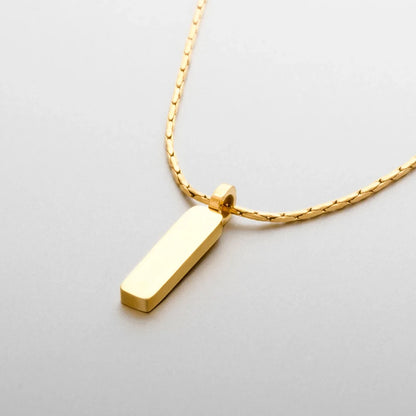 Bone chain with wire pendant