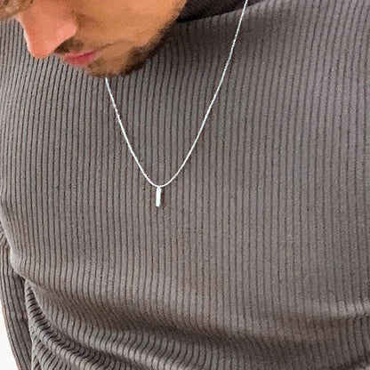 Bone chain with wire pendant